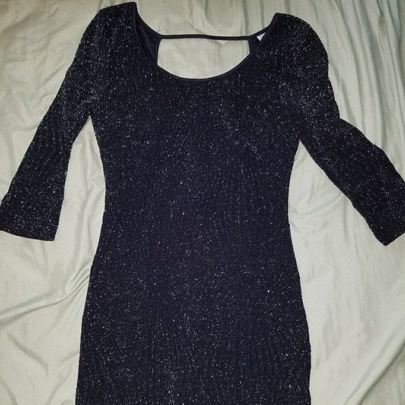 3 for $10 (on all items $10 or less in closet) Open Back Sparkly Dress. Size M - Picture 1 of 3